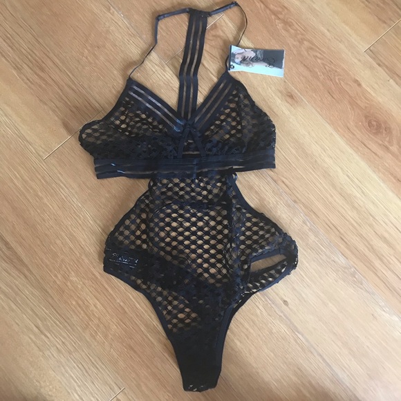Fishnet Teddy Bodysuit Never Worn - Picture 3 of 5
